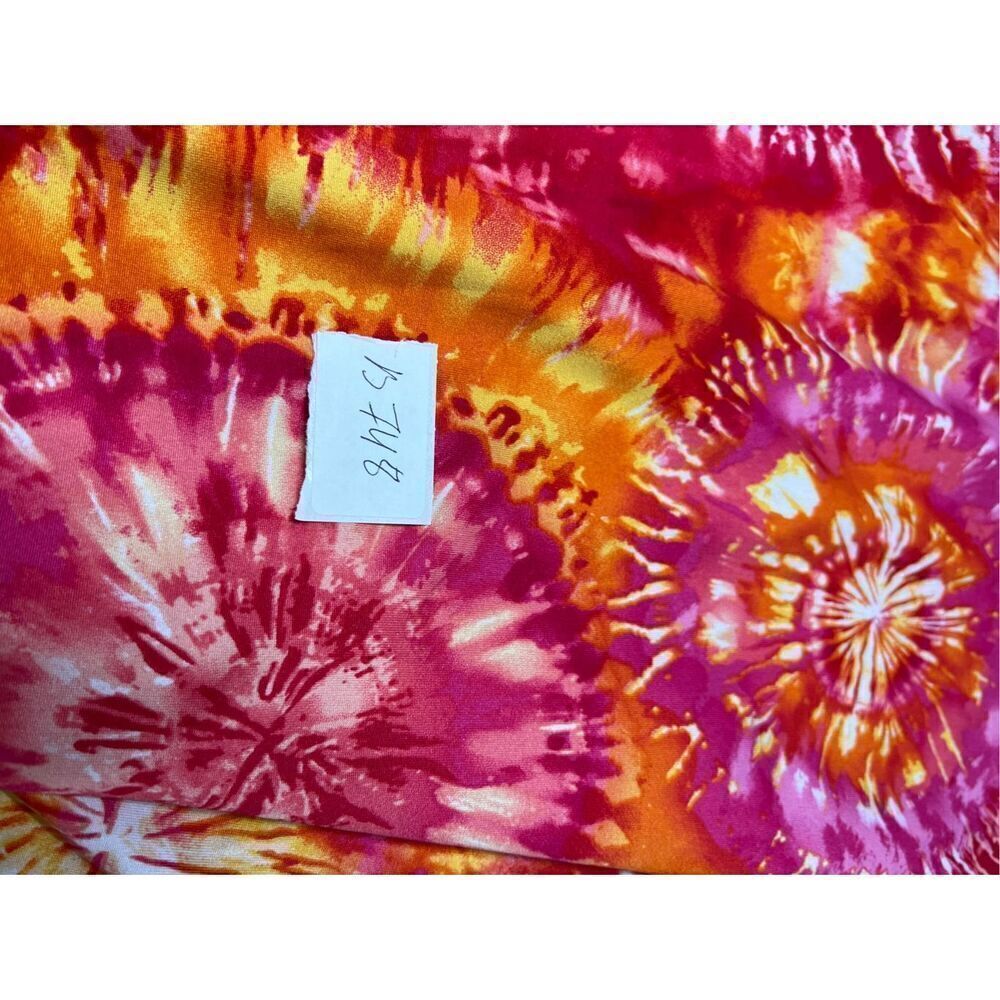 Floral Print Tie Dye Dress midi Vneck Approximately Size M - Picture 15 of 16